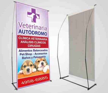 Banner de 0,90 x 190 cm. en Lona Front, impresión alta resolución Fullcolor $