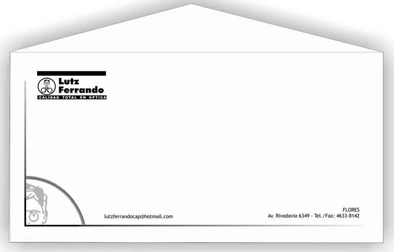 500 SOBRES OFICIO INGLES IMPRESO A 1 COLOR